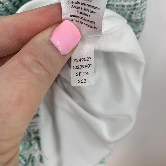 Venus Terrace Tweed Mini Shift Dress in Blue Multi Sz 6 - Picture 13 of 16